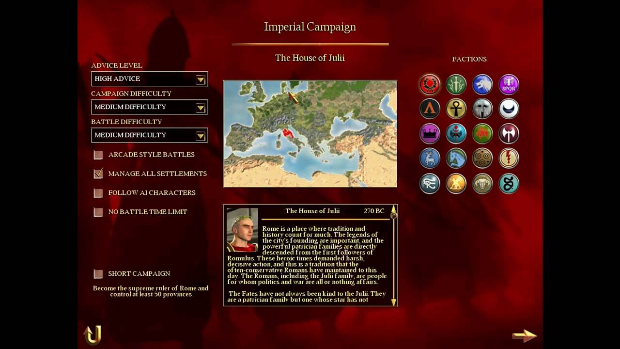 Rome total war 2 playable factions